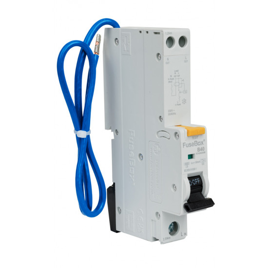 Fusebox 40amp Type A SP RCBO B Curve Fusebox 40amp Type A SP RCBO B Curve