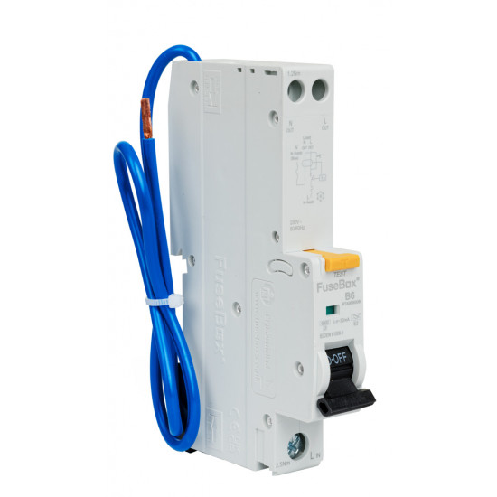Fusebox 6amp Type A SP RCBO B Curve Fusebox 6amp Type A SP RCBO B Curve