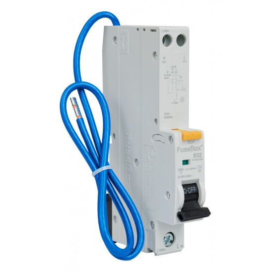 Fusebox 32amp Type A SP RCBO B Curve Fusebox 32amp Type A SP RCBO B Curve