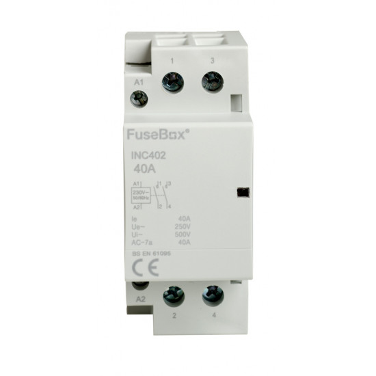 Fusebox 40A 2P NO Contactor