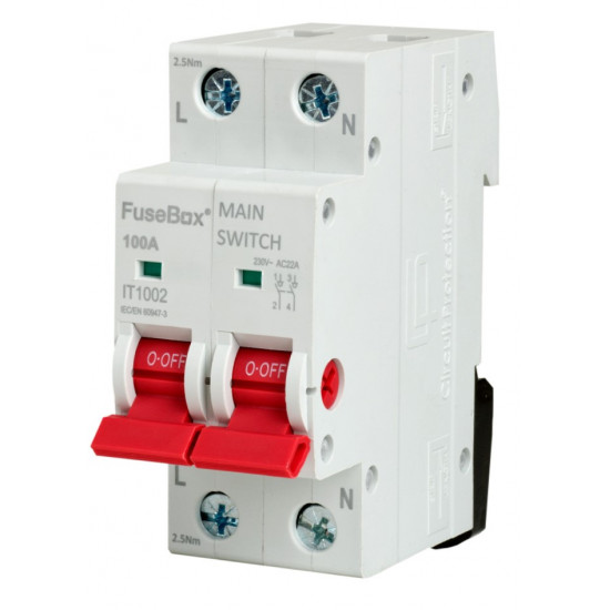 Fusebox 100A 2P Isolator