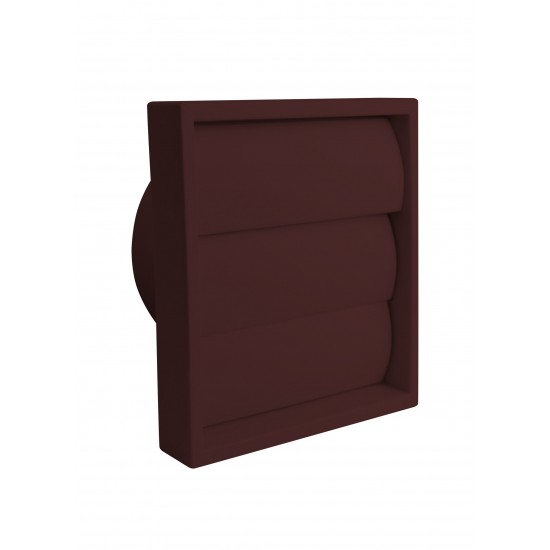 100mm External Fan Grille-Round Spigot (Gravity) Brown 100mm External Fan Grille-Round Spigot (Gravity) Brown