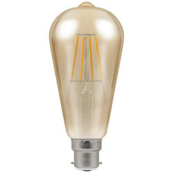 LED (D) ST64 Antique Lamp 5w Dimmable BC WW