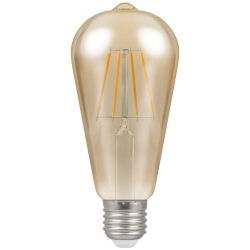 LED (D) ST64 Antique Lamp 5w Dimmable ES WW