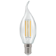 LED (D) Filament Bent Tip Candle Lamp 5w SBC WW LED (D) Filament Bent Tip Candle Lamp 5w SBC WW