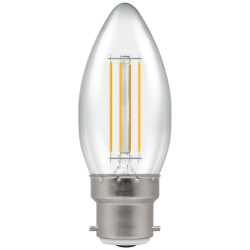 LED (D) Filament Candle Lamp 5w BC WW