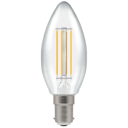 LED (D) Filament Candle Lamp 5w SBC WW
