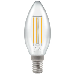 LED (D) Filament Candle Lamp 5w SES WW