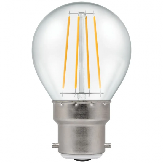 LED (D) Filament Round Lamp 5w BC WW