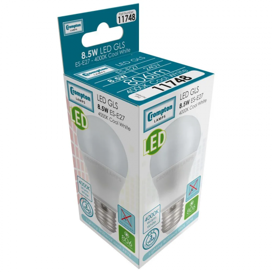 LED (D) GLS Lamp 806lm ES-CW