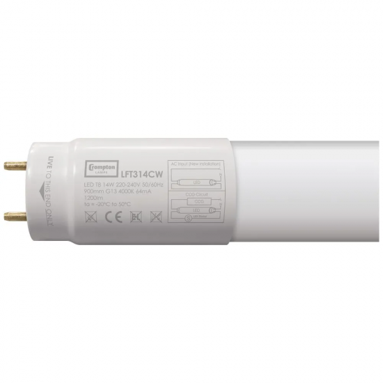 Crompton LED Tube T8 900mm (3ft) 14w CW Crompton LED Tube T8 900mm (3ft) 14w CW