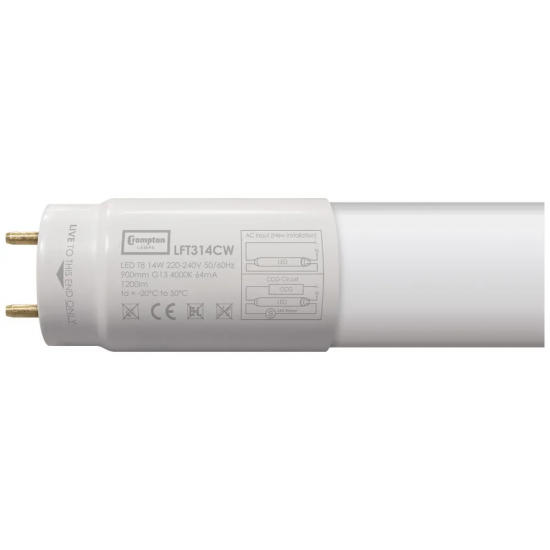 Crompton LED Tube T8 900mm (3ft) 14w CW