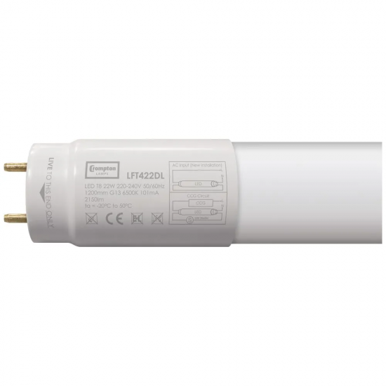 Crompton LED Tube T8 1200mm (4ft) 22w DL