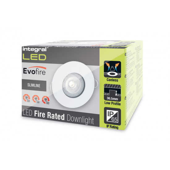 Integral EvoFire GU10 Downlight - White Integral EvoFire GU10 Downlight - White