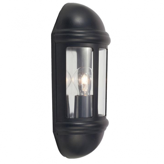 Ansell Latina 42w E27 Half Lantern Black Ansell Latina 42w E27 Half Lantern Black