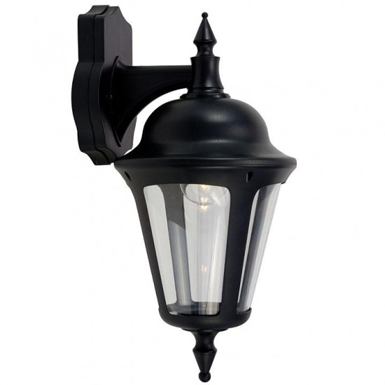 Ansell Latina 42w E27 Wall Lantern Black