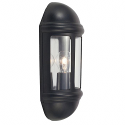 Ansell Latina 42w E27 Half Lantern Black