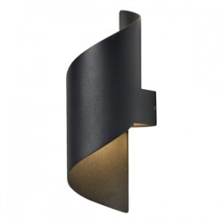 Zink Bude 10w LED Coil Wall Light (BLK)