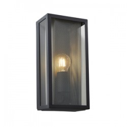 Zink Cuba E27 Box Lantern, Mesh Insert (BLK)