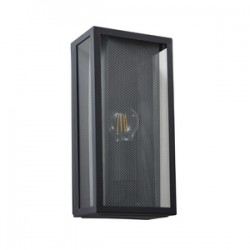 Zink Cuba E27 Box Lantern, Mesh Insert (BLK)