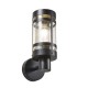 Zink Gada E27 Wall Light Black/Stainless Steel