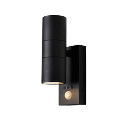 Zink Leto 2xGU10 PIR Up/Down Light (BLK)