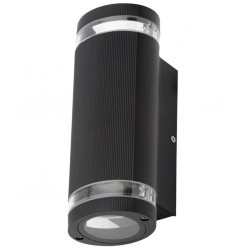 Zinc Helix Outdoor Up/Down Light (BLK)