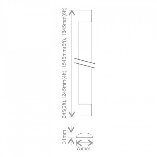 Kosnic Arno 4ft Batten 18watt CW