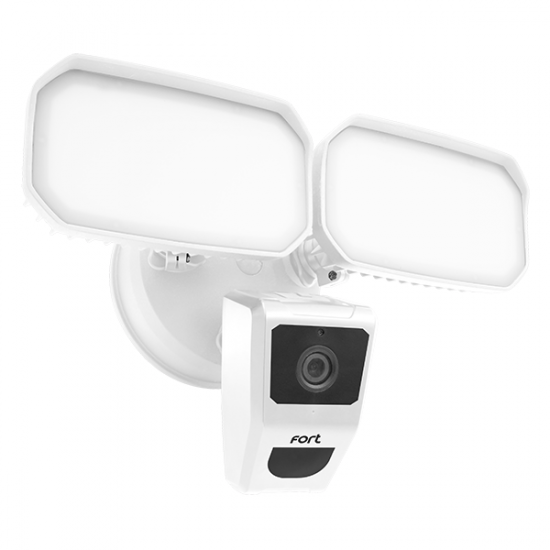 ESP FORT Wi-Fi Smart Camera with Flood Lights - White
