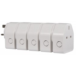 Mercury RC5 RF Remote Control Socket Set (5)