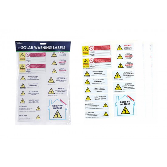 Solar Labels Pack Solar Labels Pack