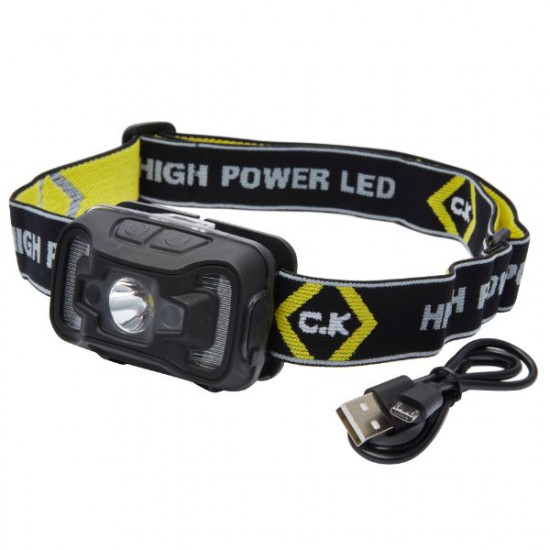 CK USB Rechargeable LED Head Torch CK USB Rechargeable LED Head Torch