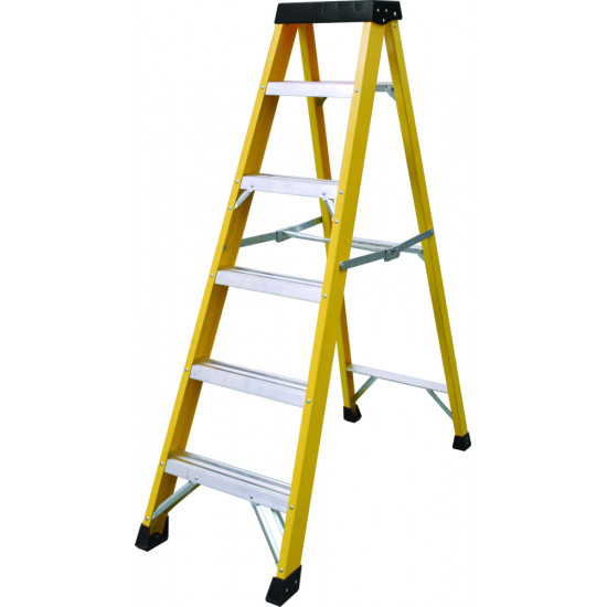 6 (5+1) Tread Fibreglass Step Ladder 6 (5+1) Tread Fibreglass Step Ladder