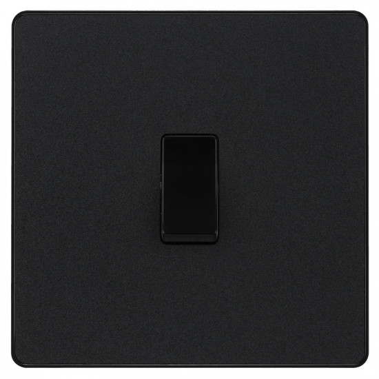 BG Evolve 1G 2W Switch Matt Black