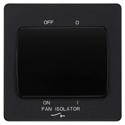 BG Evolve Fan Isolator Switch Matt Black