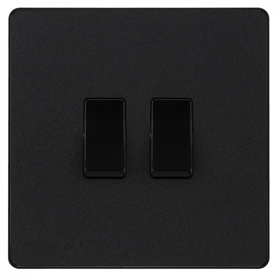 BG Evolve 2G 2W Switch Matt Black BG Evolve 2G 2W Switch Matt Black