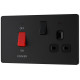 BG Evolve 45A Cooker Unit c/w Skt./LED Matt Black
