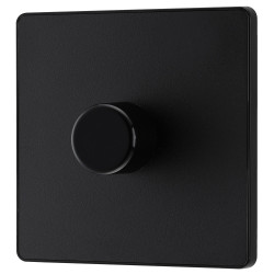 BG Evolve 1G Dimmer Switch P/P Matt Black