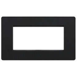 BG Evolve 4M Euro Module Plate (2G) Matt Black