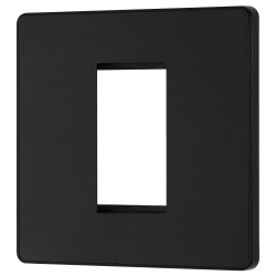 BG Evolve 1M Euro Module Plate (1G) Matt Black