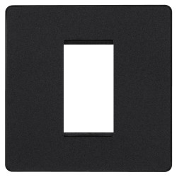 BG Evolve 1M Euro Module Plate (1G) Matt Black