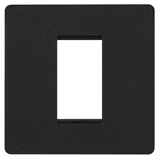 BG Evolve 1M Euro Module Plate (1G) Matt Black BG Evolve 1M Euro Module Plate (1G) Matt Black