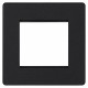 BG Evolve 2M Euro Module Plate (1G) Matt Black