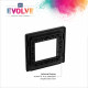 BG Evolve 2M Euro Module Plate (1G) Matt Black