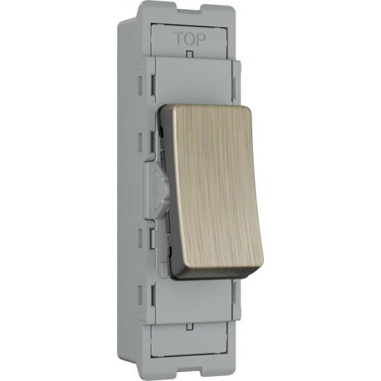 BG Grid Lite Antigue Brass 20A 2Way Module