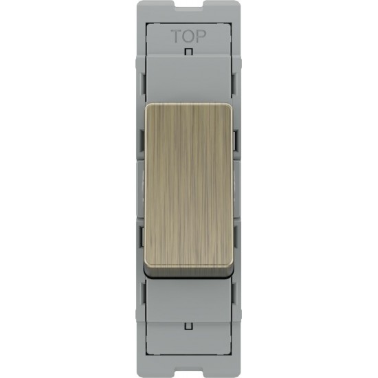 BG Grid Lite Antigue Brass 20A 2Way Module