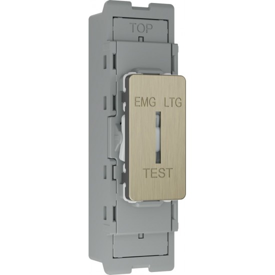 BG Grid Lite Antique Brass 20A Em/Light Test Modul