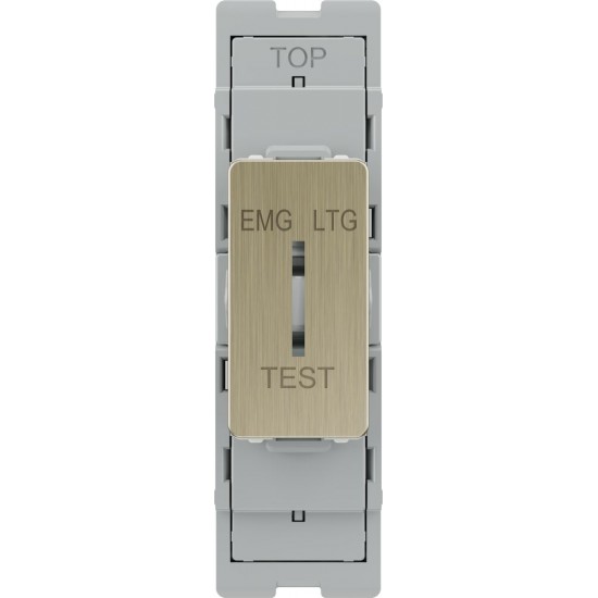 BG Grid Lite Antique Brass 20A Em/Light Test Modul