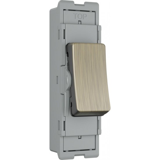 BG Grid Lite Antique Brass 20A Intermediate Module
