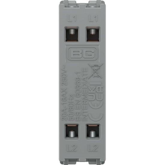 BG Grid Lite Antique Brass 20A Intermediate Module